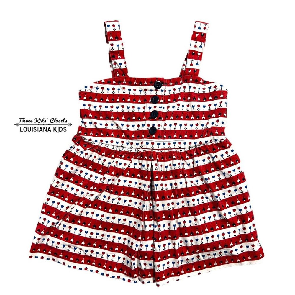 Hanna Andersson Sz 90 (3) Patriotic Skirted Romper